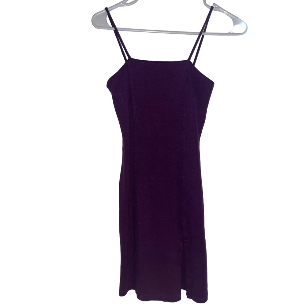 PURPLE STRAPY FASHION NOVA MINI DRESS